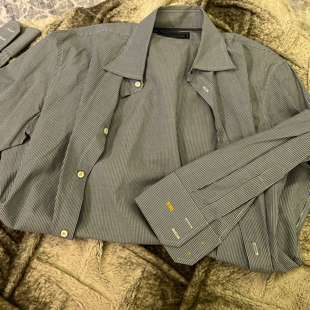 Dsquared2 Tailor Dean Classic Shirt Men's Blue Button Down Shirt US S IT 48
